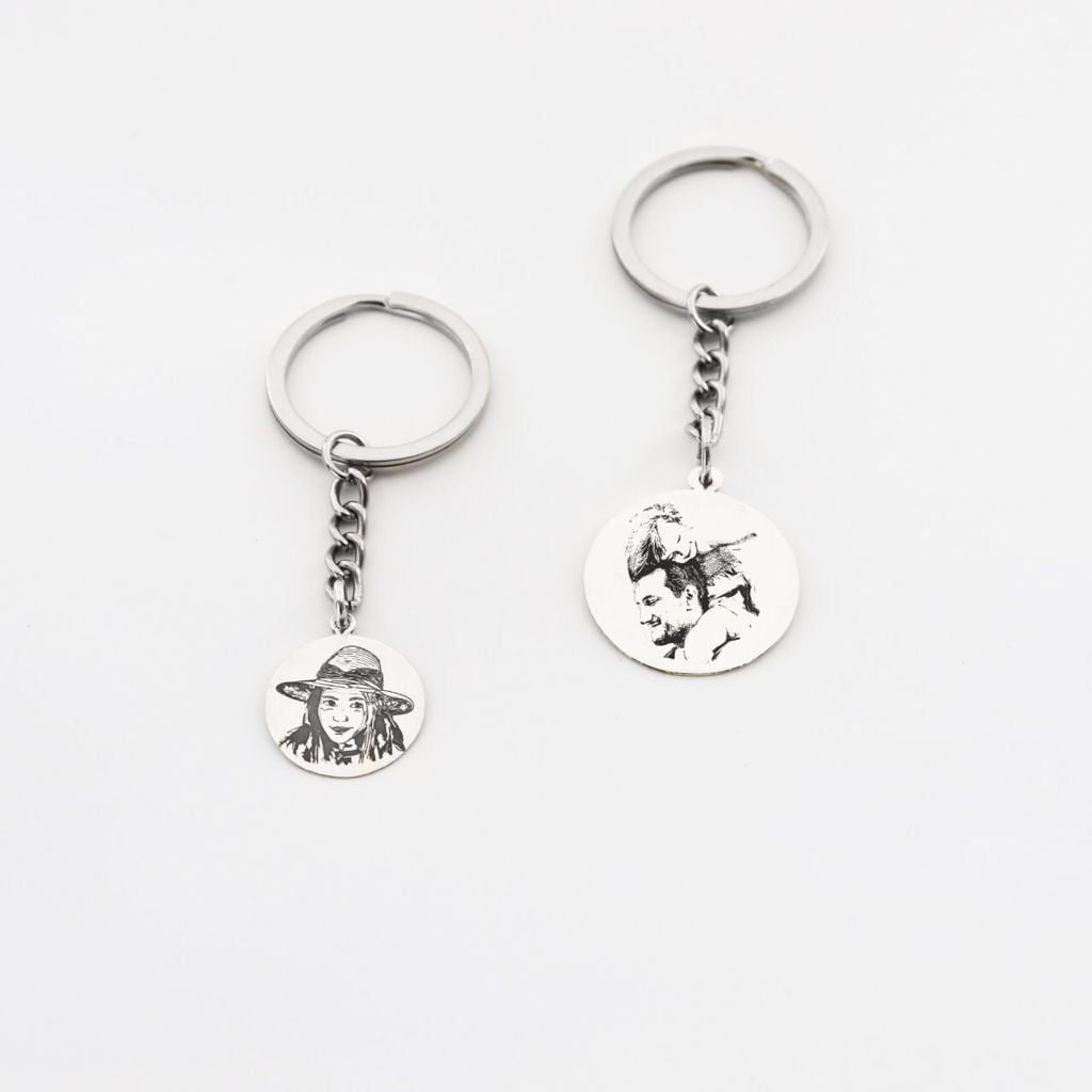 Llavero Redondo Retrato