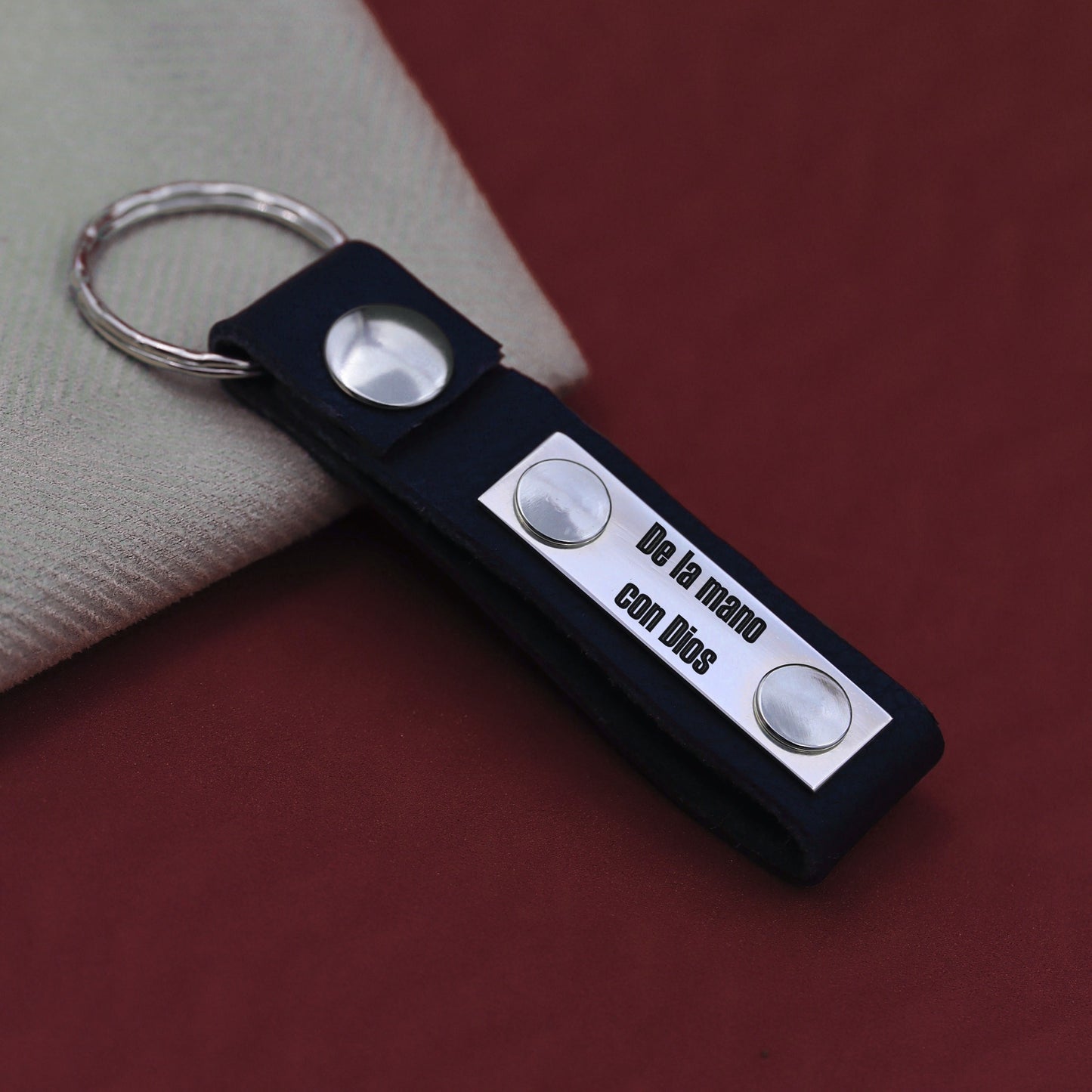 Llavero de Cuero Rectangular