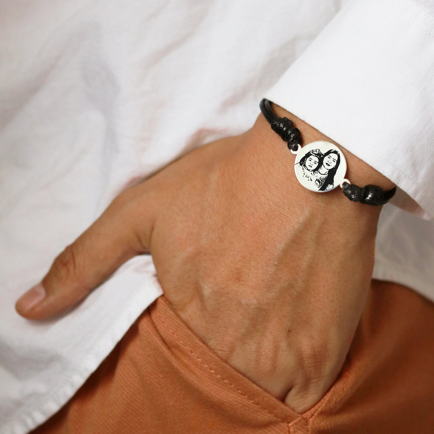 Pulsera Hilo Acerado Retrato