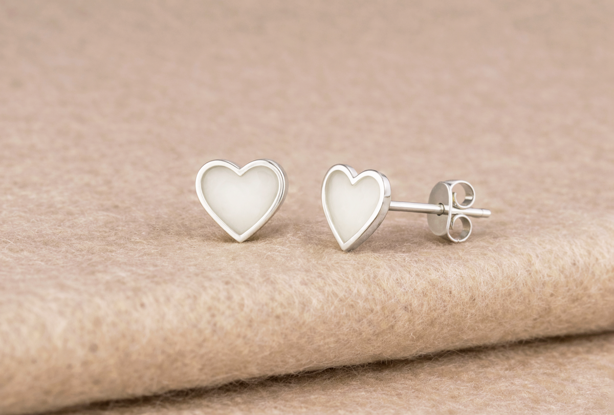 Arete Corazón Leche Materna