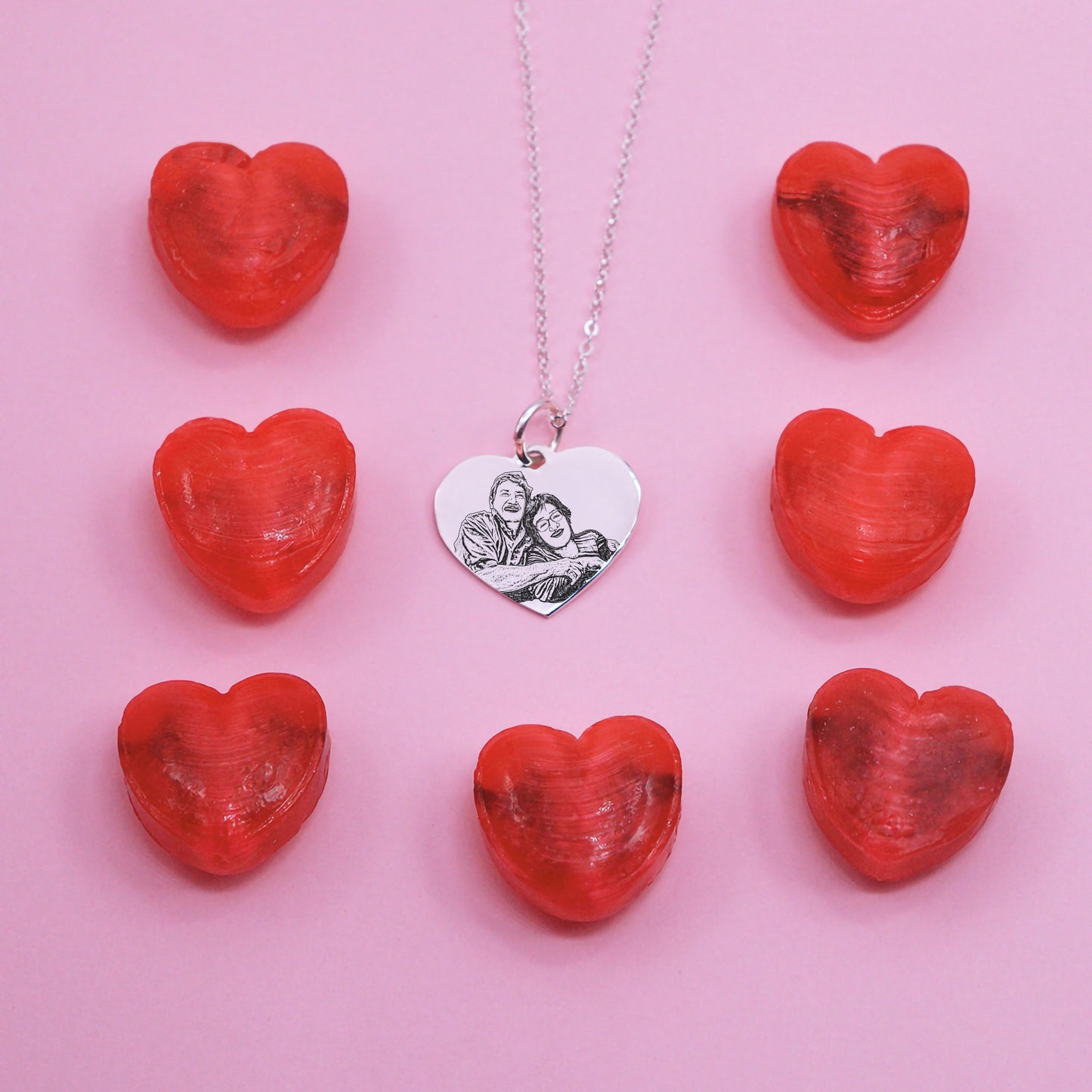 Collar Retrato Corazón