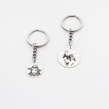 Llavero Redondo Retrato