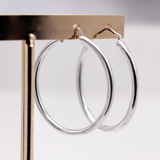 Argollas de Plata 3.2cm
