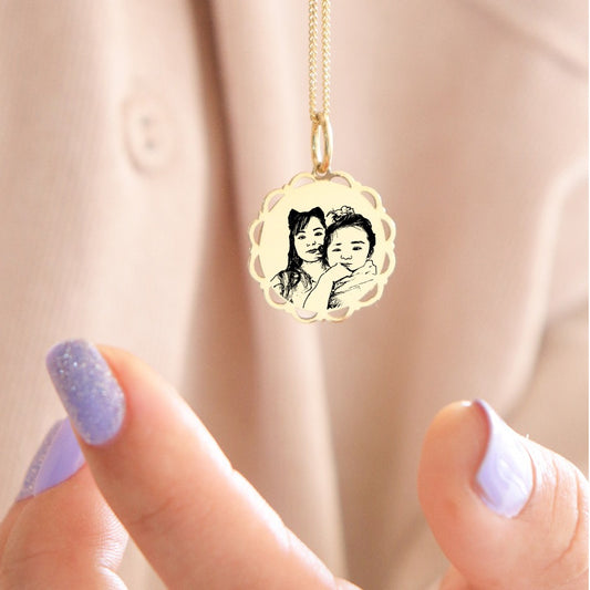 Collar redondo Blondie Retrato