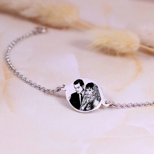 Pulsera circular con cadena Dama Retrato