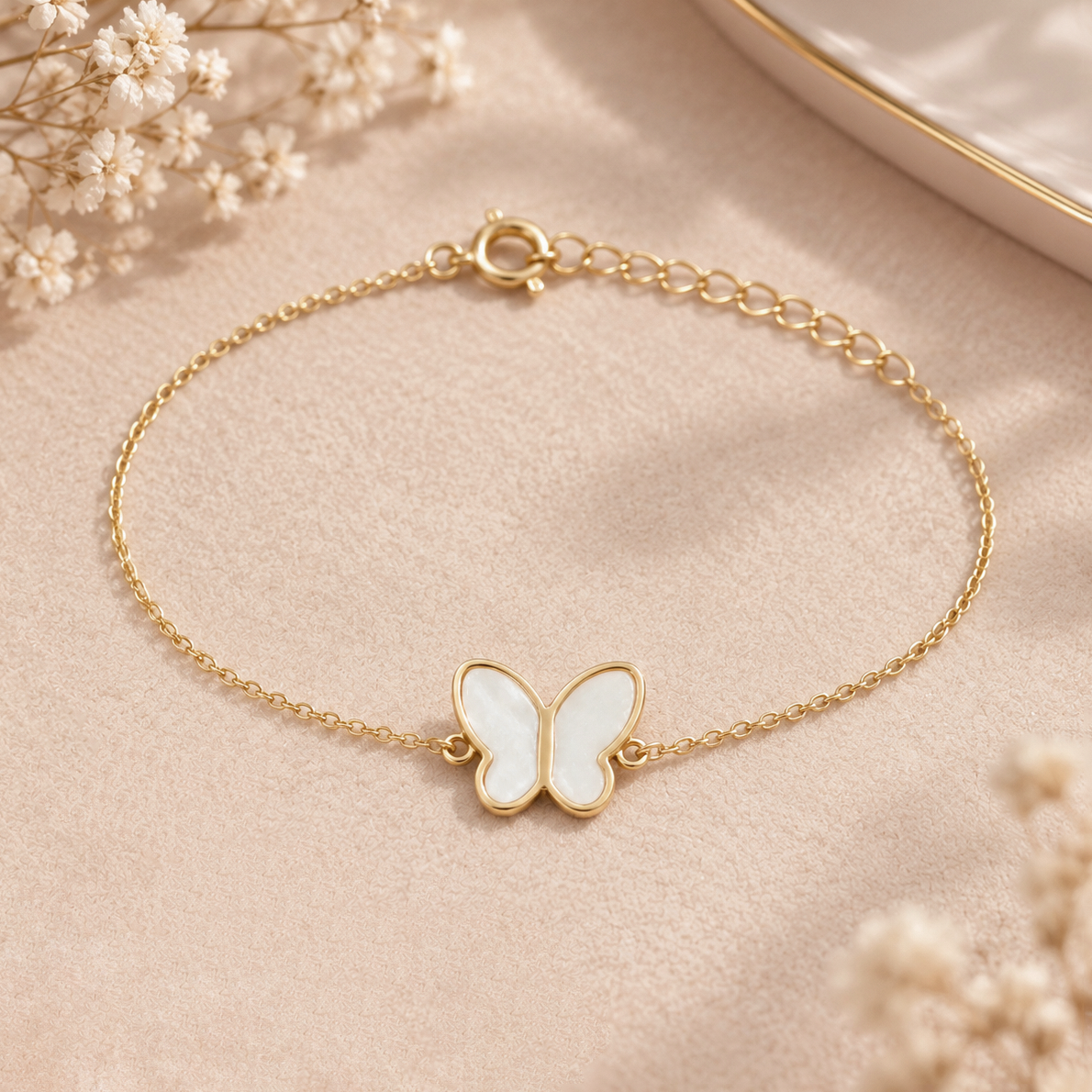 Pulsera Mariposa Leche Materna