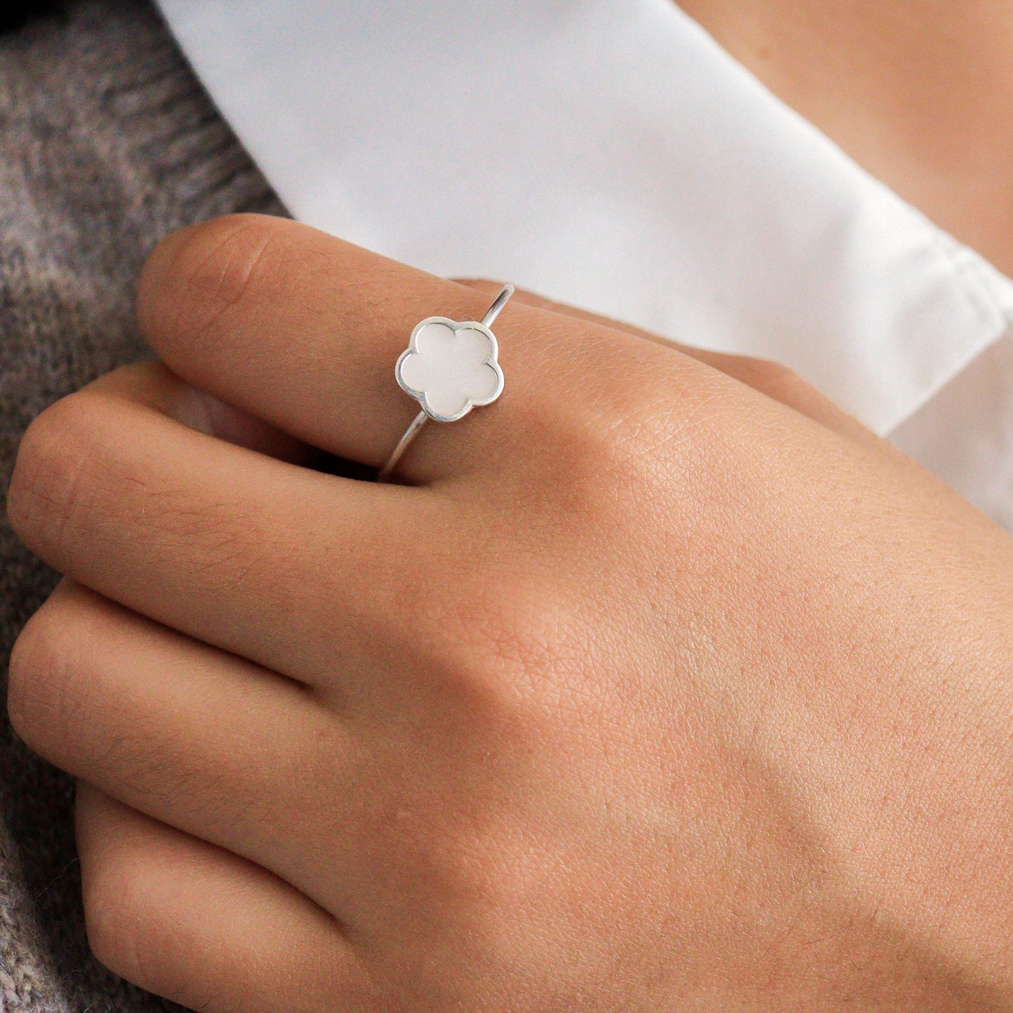 Anillo Flor Leche Materna