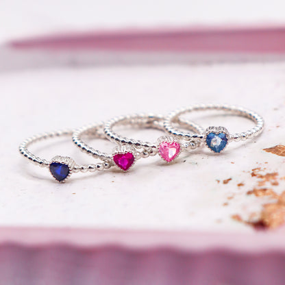 Anillo Destello Corazón