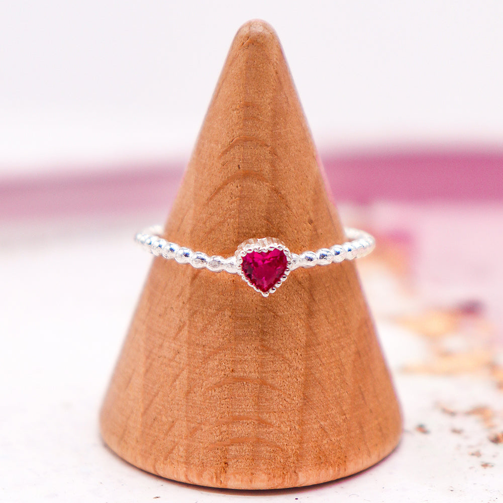 Anillo Destello Corazón