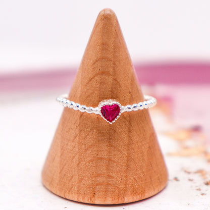 Anillo Destello Corazón