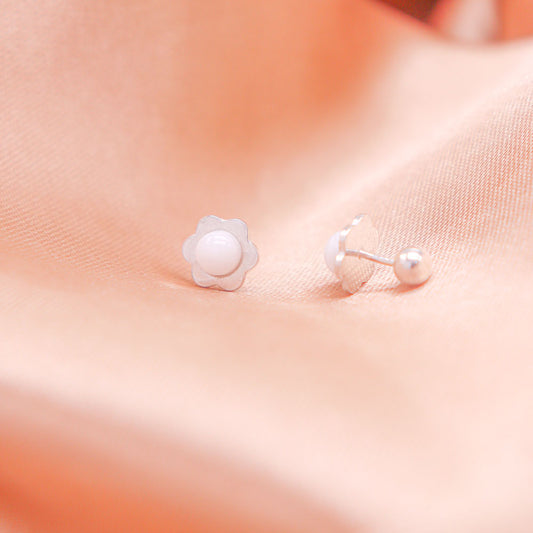 Arete Flor Leche Materna