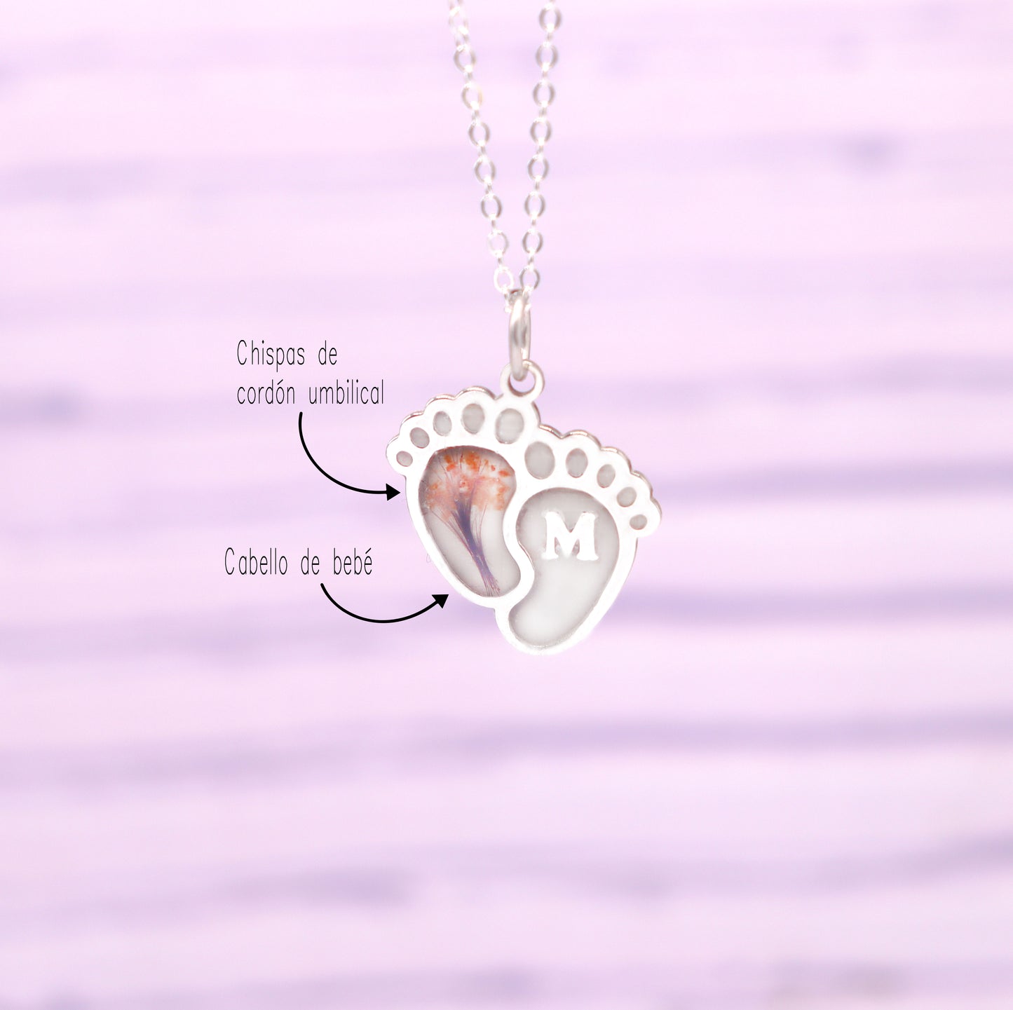 Collar Piecitos Leche Materna