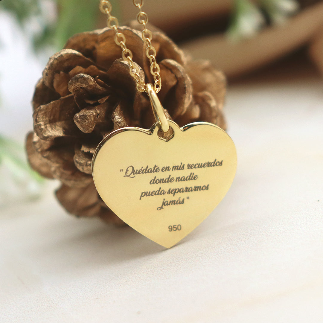 Collar corazón Dama Retrato