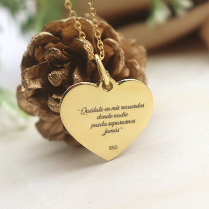 Collar corazón Dama Retrato