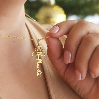 Collar Blommies Orquídea