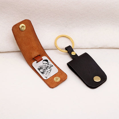 LLavero de Cuero Retrato