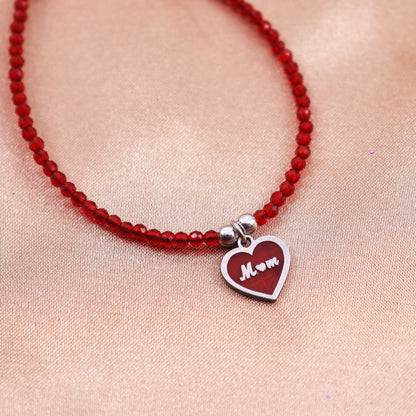 Pulserá Corazón Mom (rojo)