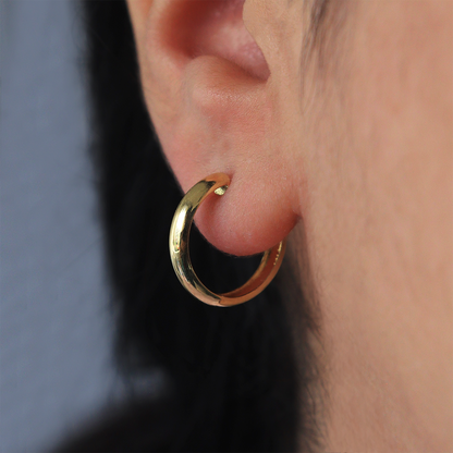 Argolla Media Caña Oro 18K