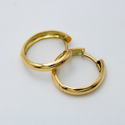 Argolla Media Caña Oro 18K