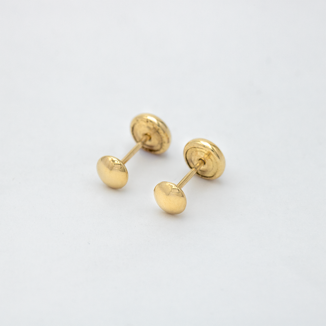 Arete Lenteja Oro 18K