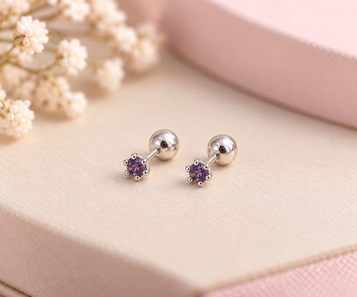 Arete Destello Violeta
